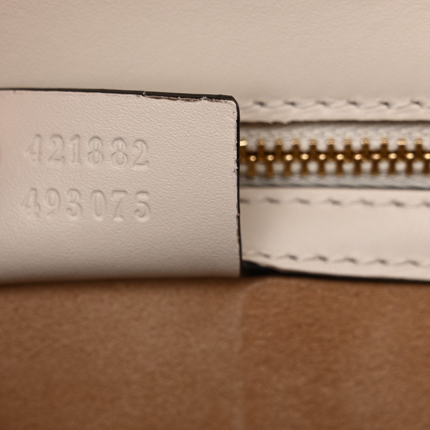 Gucci Calfskin Embroidered Small Sylvie Shoulder Bag White 7 of 11