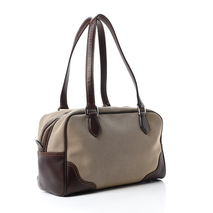 Prada Jacquard Logo Bauletto Corda Bruciato 3 of 19