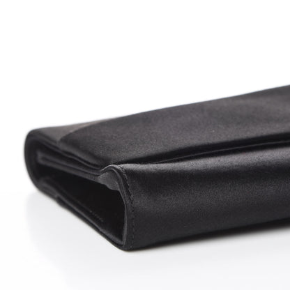 Christian Louboutin Satin Strass Alice Clutch Black 8 of 9
