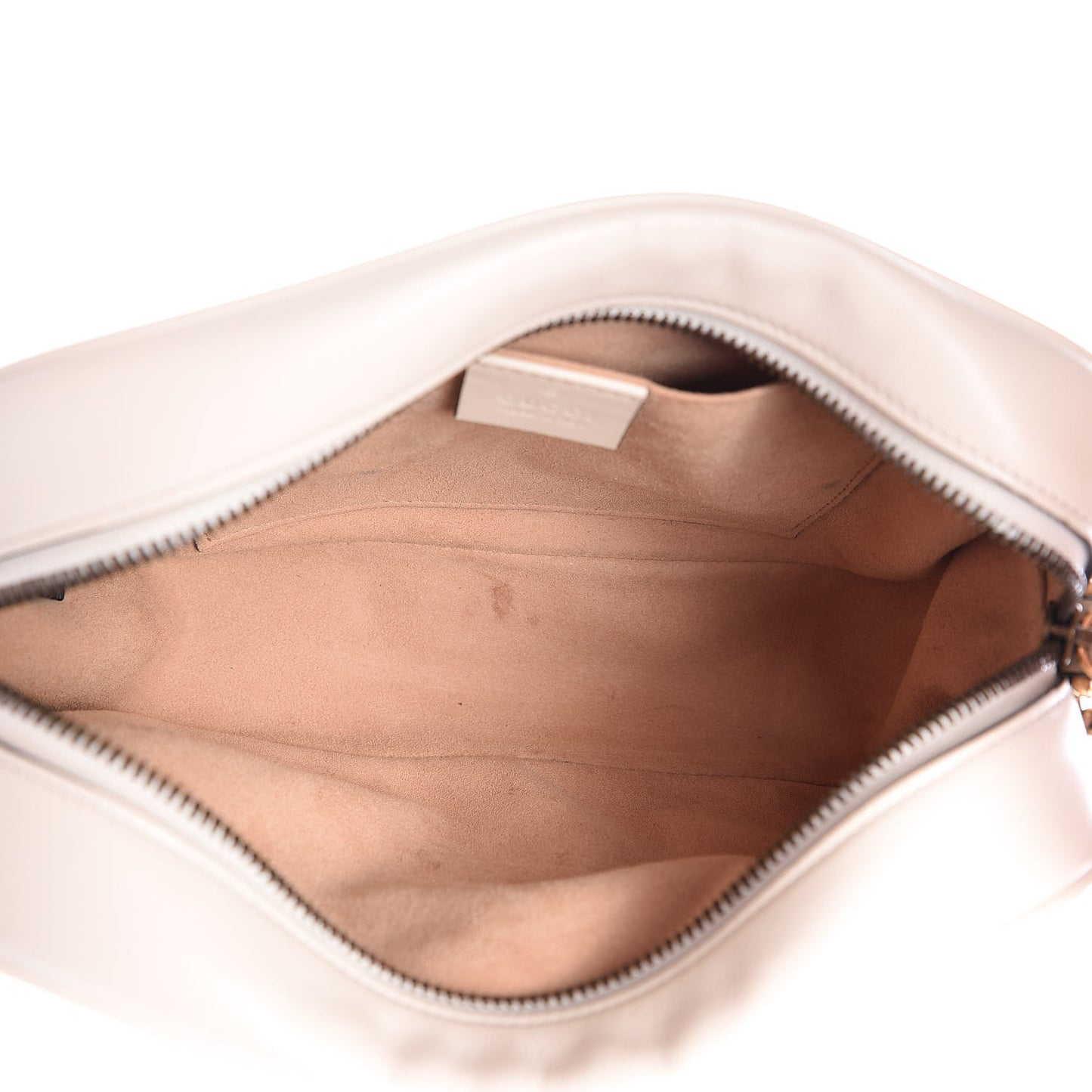 Calfskin Matelasse Small GG Marmont Chain Shoulder Bag White