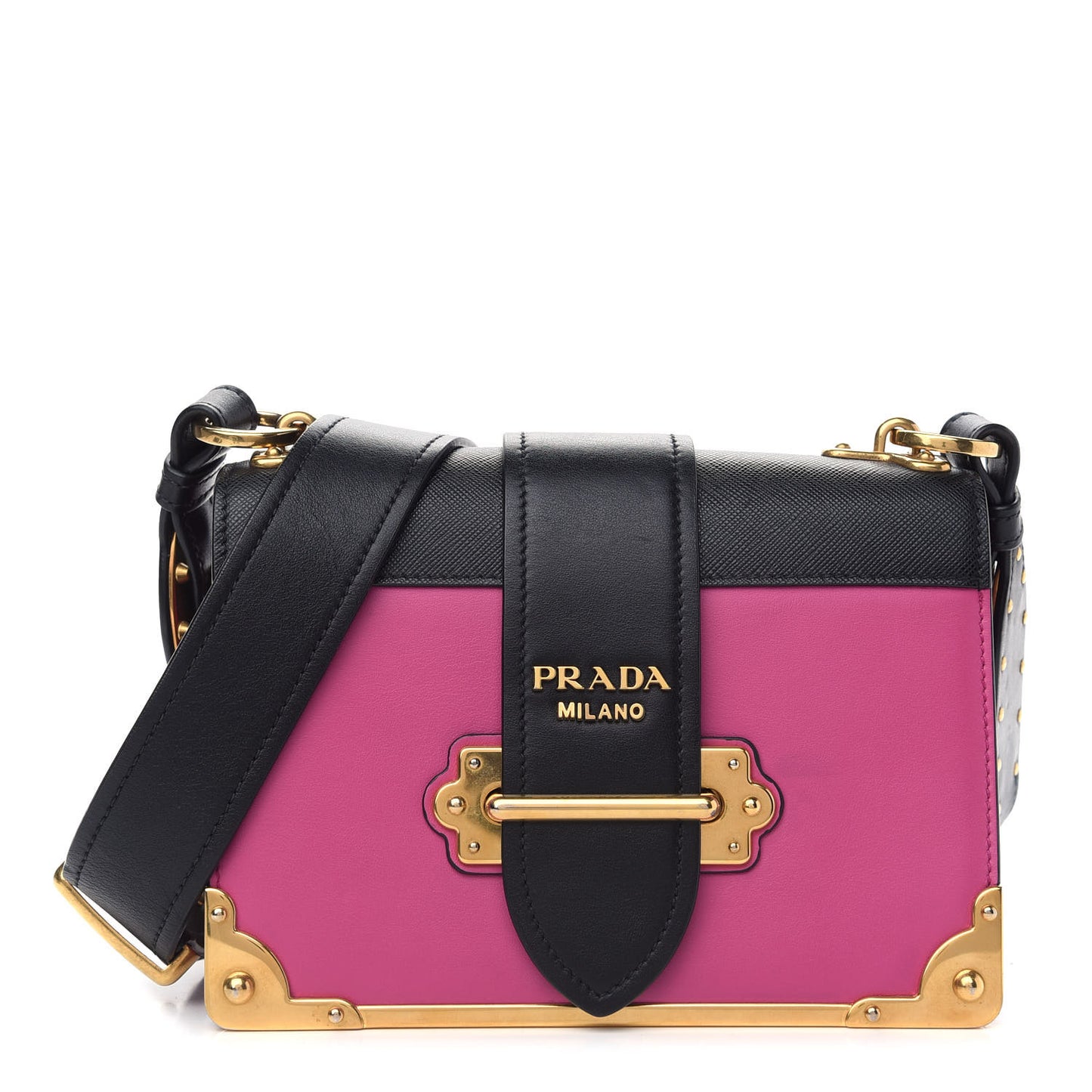 City Calf Saffiano Cahier Bag Geranio Black