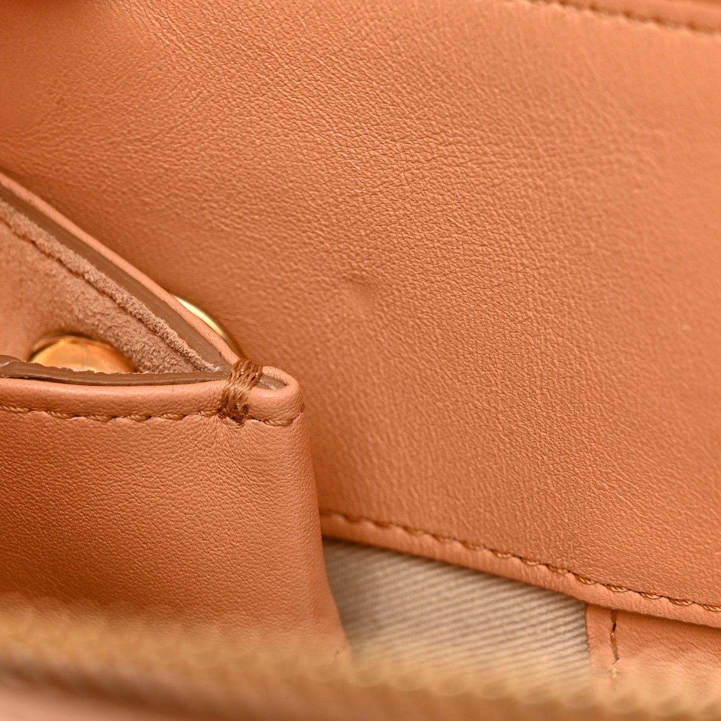 Calfskin Suede Small Roy Bag Caramel