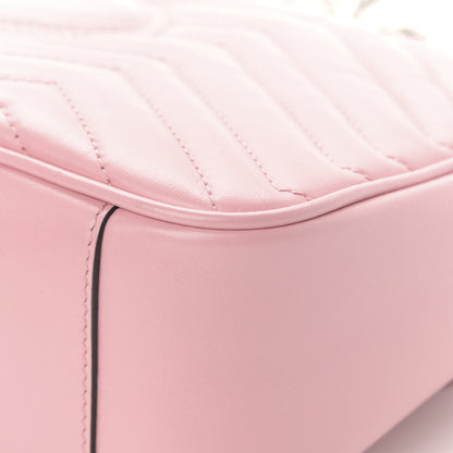 Gucci Calfskin Matelasse Small GG Marmont Shoulder Bag Wild Rose 11 of 13