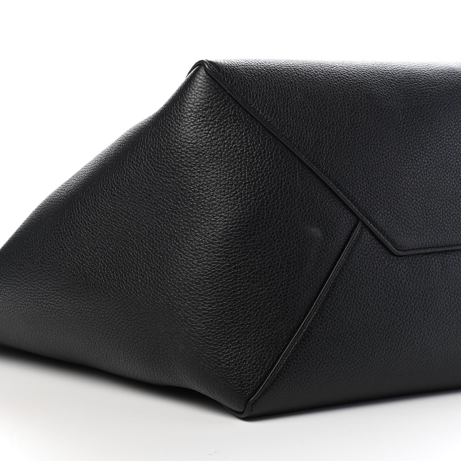 Celine Soft Grained Calfskin Medium Belt Cabas Phantom Black 8 of 9