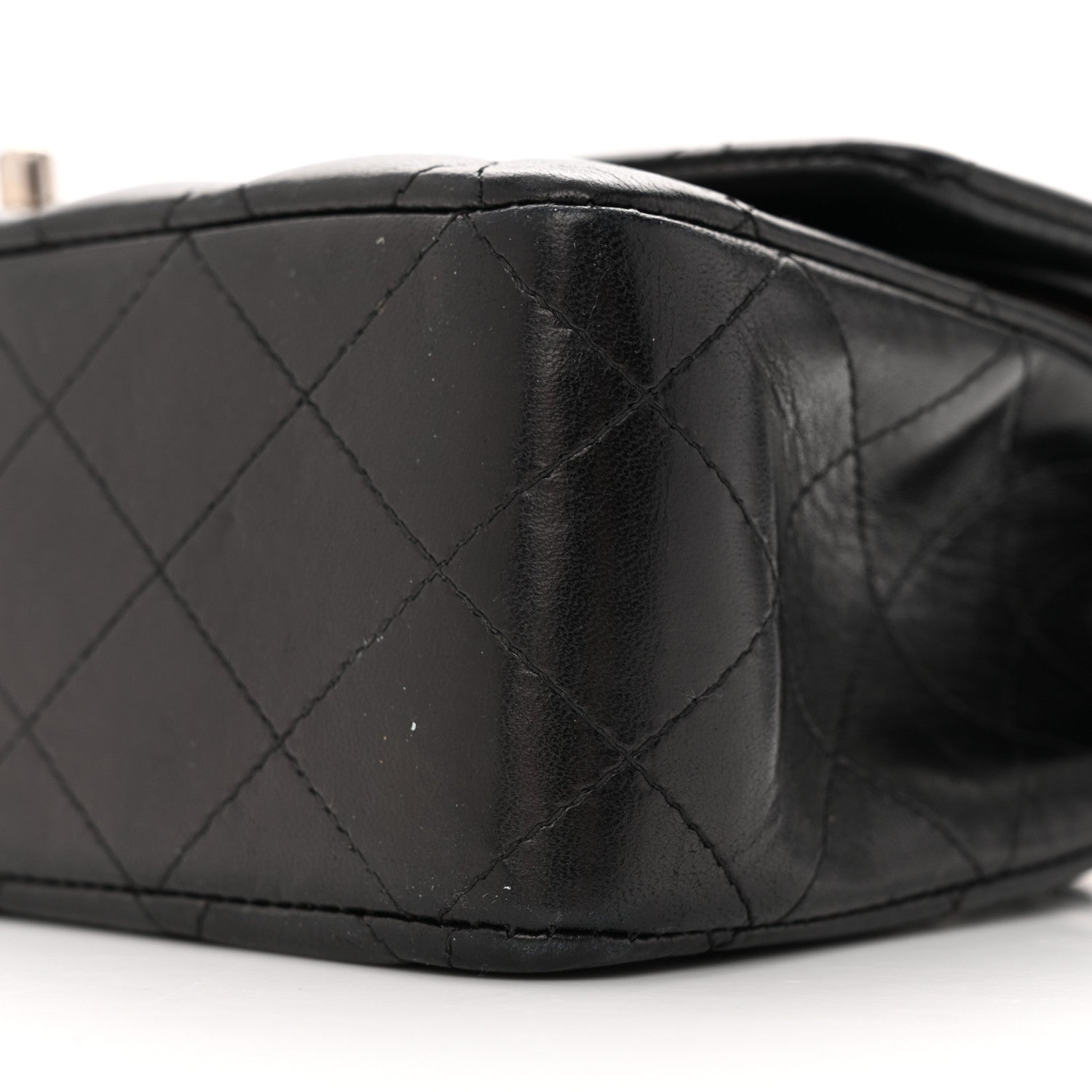 Chanel Lambskin Quilted Medium Double Flap Black 10 of 15