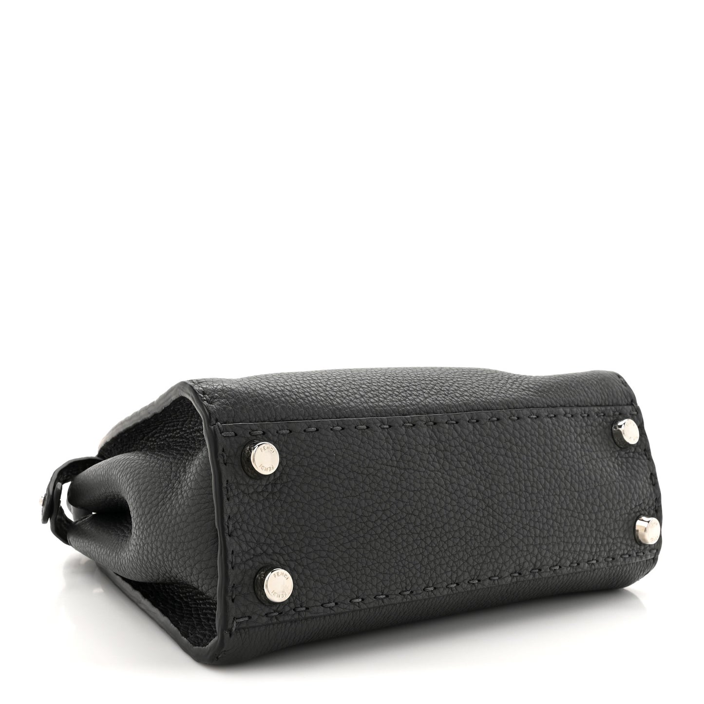 Cuoio Romano Selleria Bi-Color Mini Peekaboo Iconic Satchel Asfalto Latte