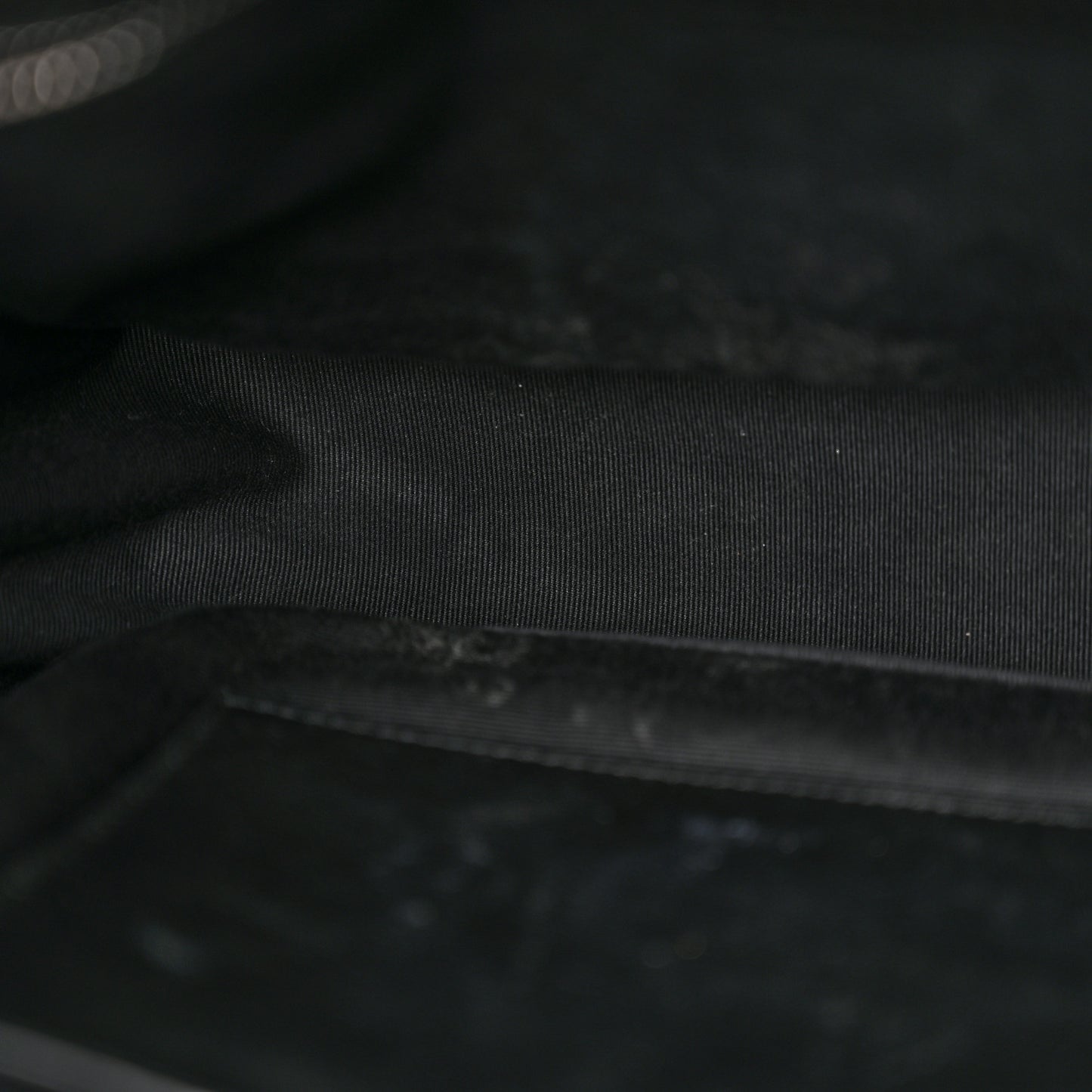 Crinkled Calfskin Matelasse Monogram Medium Niki Chain Satchel Black