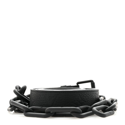 Louis Vuitton Taurillon Monogram Signature 35 MM Chain Belt 100 40  Black 2 of 5