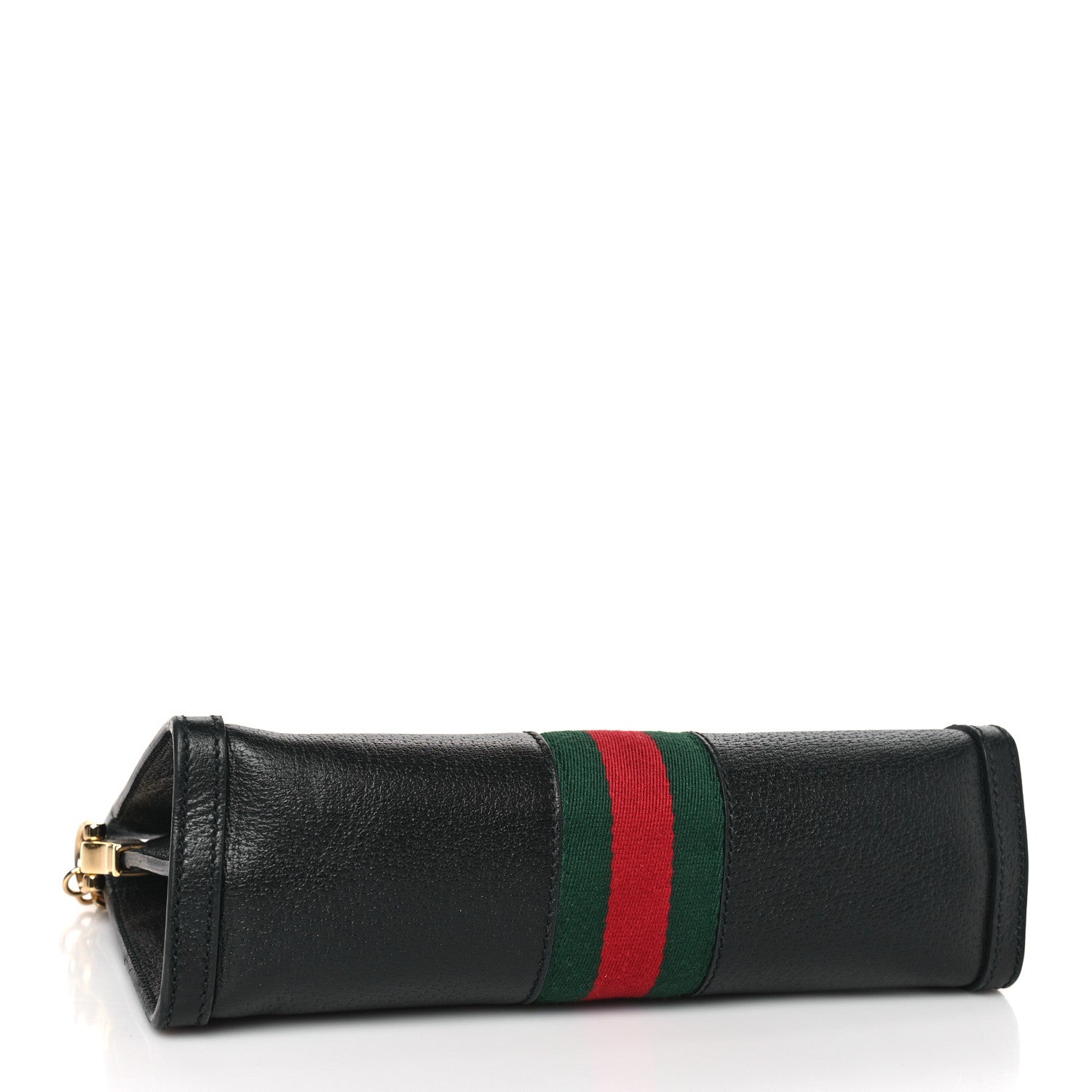 Gucci Calfskin GG Web Small Ophidia Chain Shoulder Bag Black 4 of 9