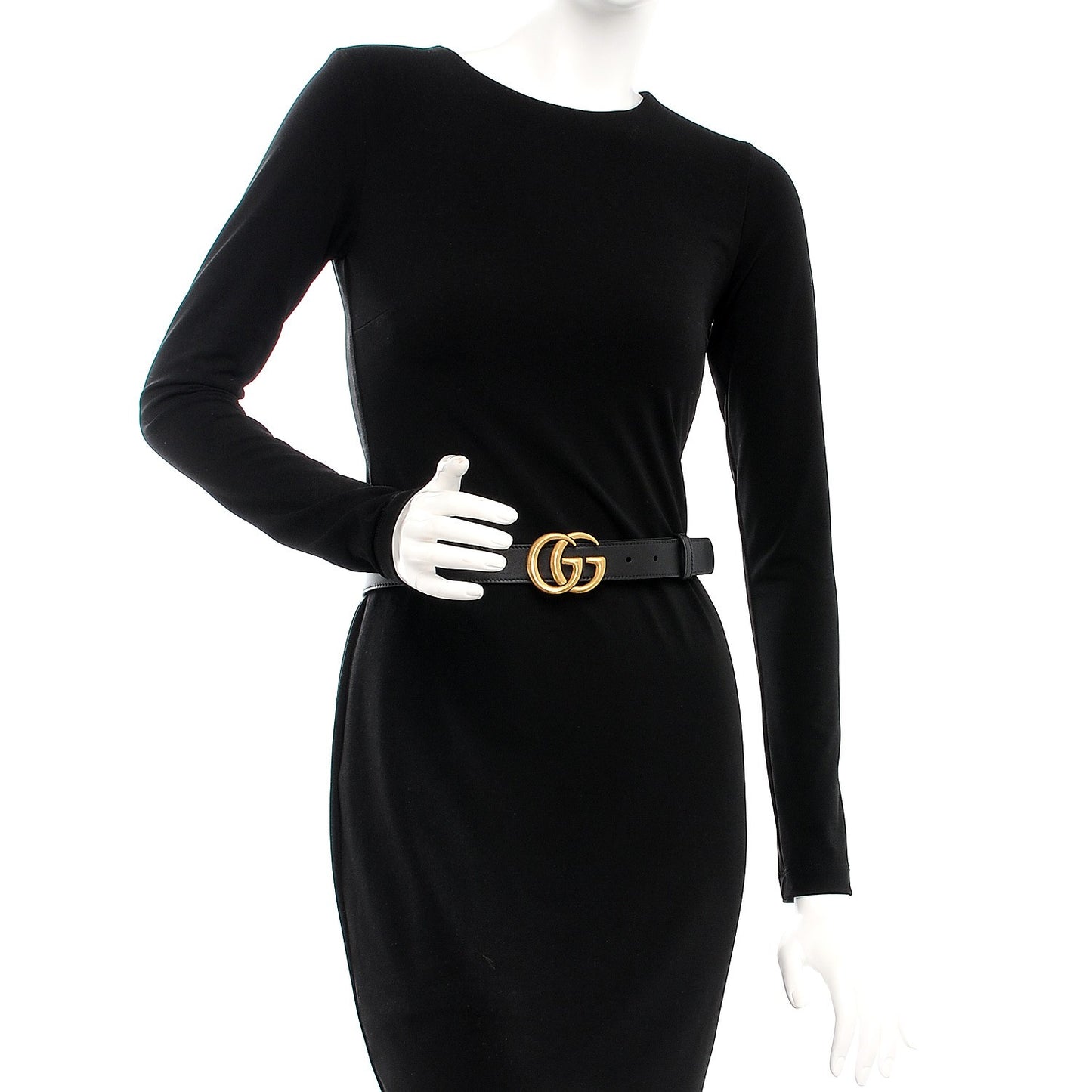 Calfskin Double G 30mm Belt 90 36 Black