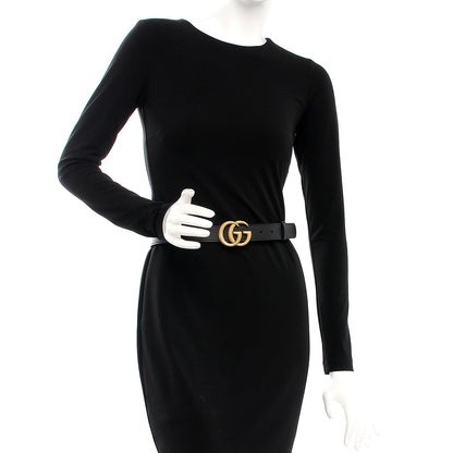Gucci Calfskin Double G 30mm Belt 90 36 Black 2 of 6
