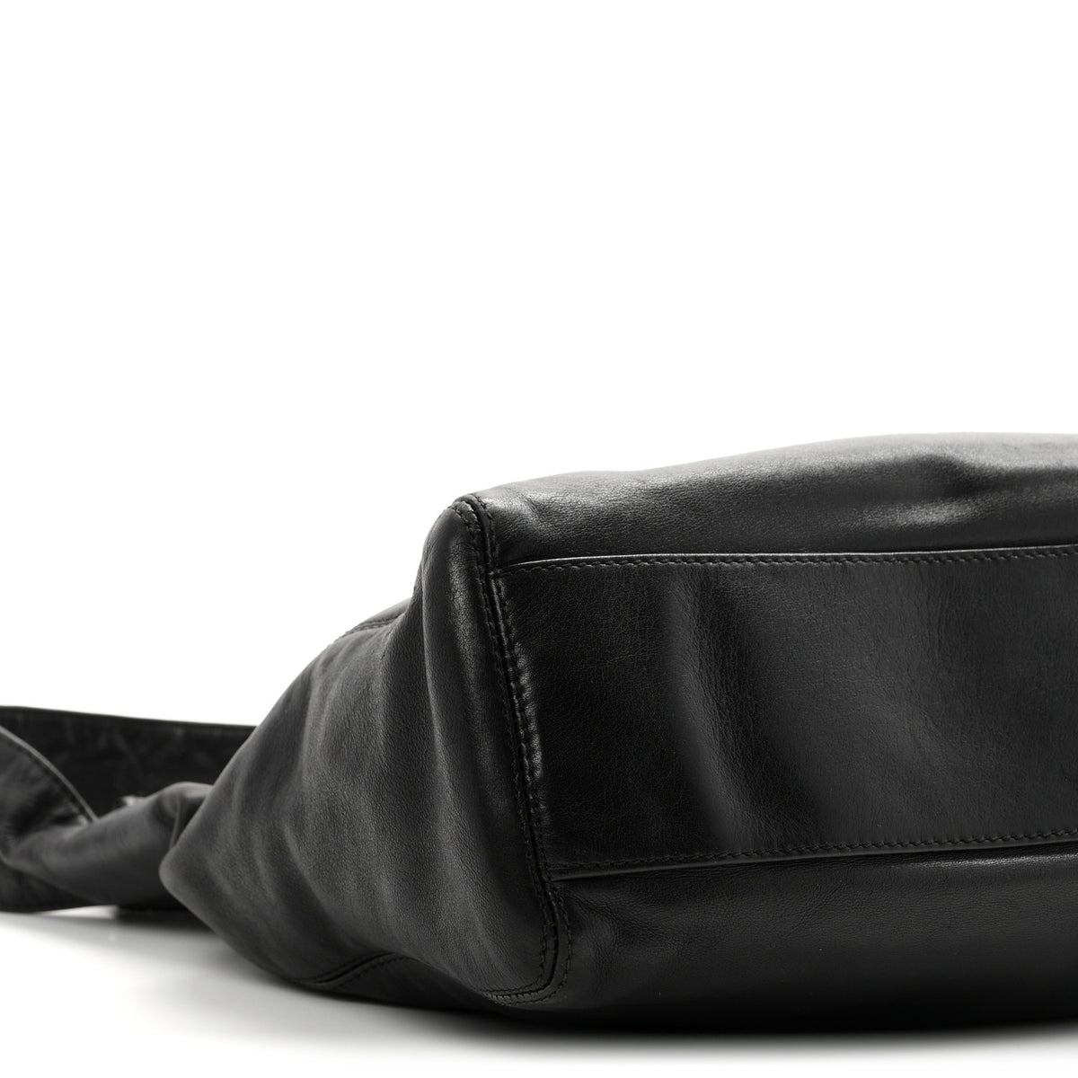Lambskin CC Tassel Shoulder Bag Black