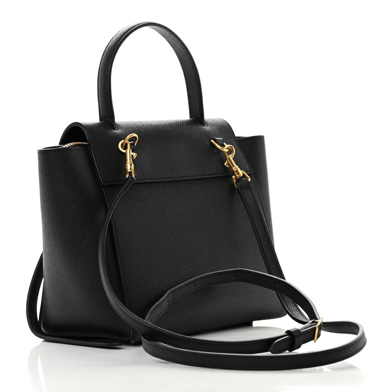 Celine Grained Calfskin Nano Belt Bag Black 3 of 15