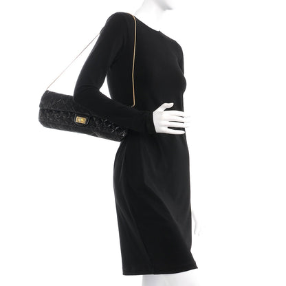 Chanel Glazed Calfskin 2.55 Reissue East West Clutch Black 2 of 8
