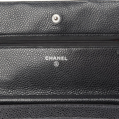 Chanel Caviar Quilted Wallet On Chain WOC Black 6 of 11