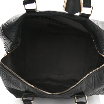 Louis Vuitton Calfskin Embossed Speedy Cube 30 Black 4 of 17