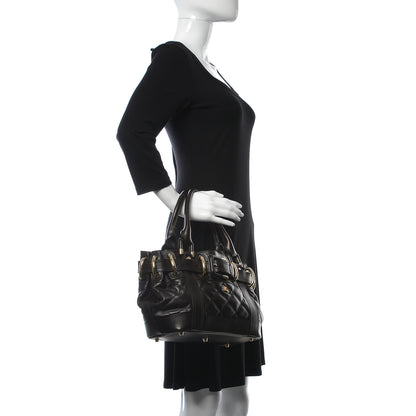 Burberry Calfskin Quilted Baby Beaton Black 2 of 13