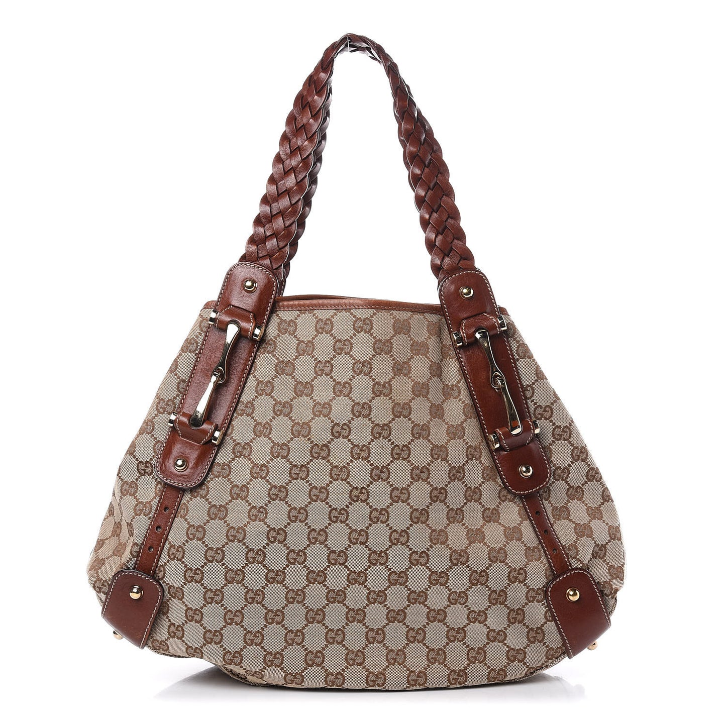 Monogram Medium Pelham Shoulder Bag Brown