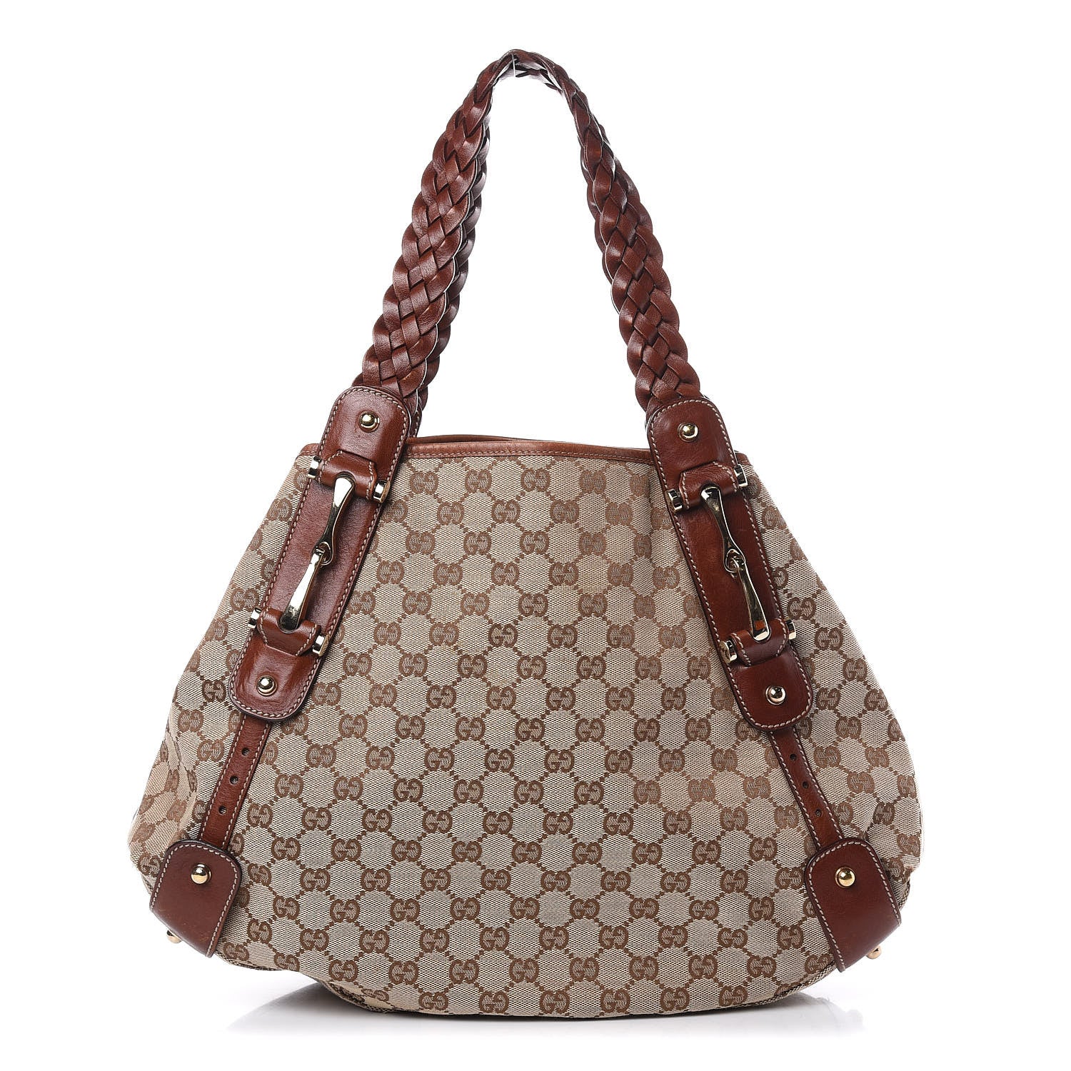 Gucci Monogram Medium Pelham Shoulder Bag Brown 1 of 14