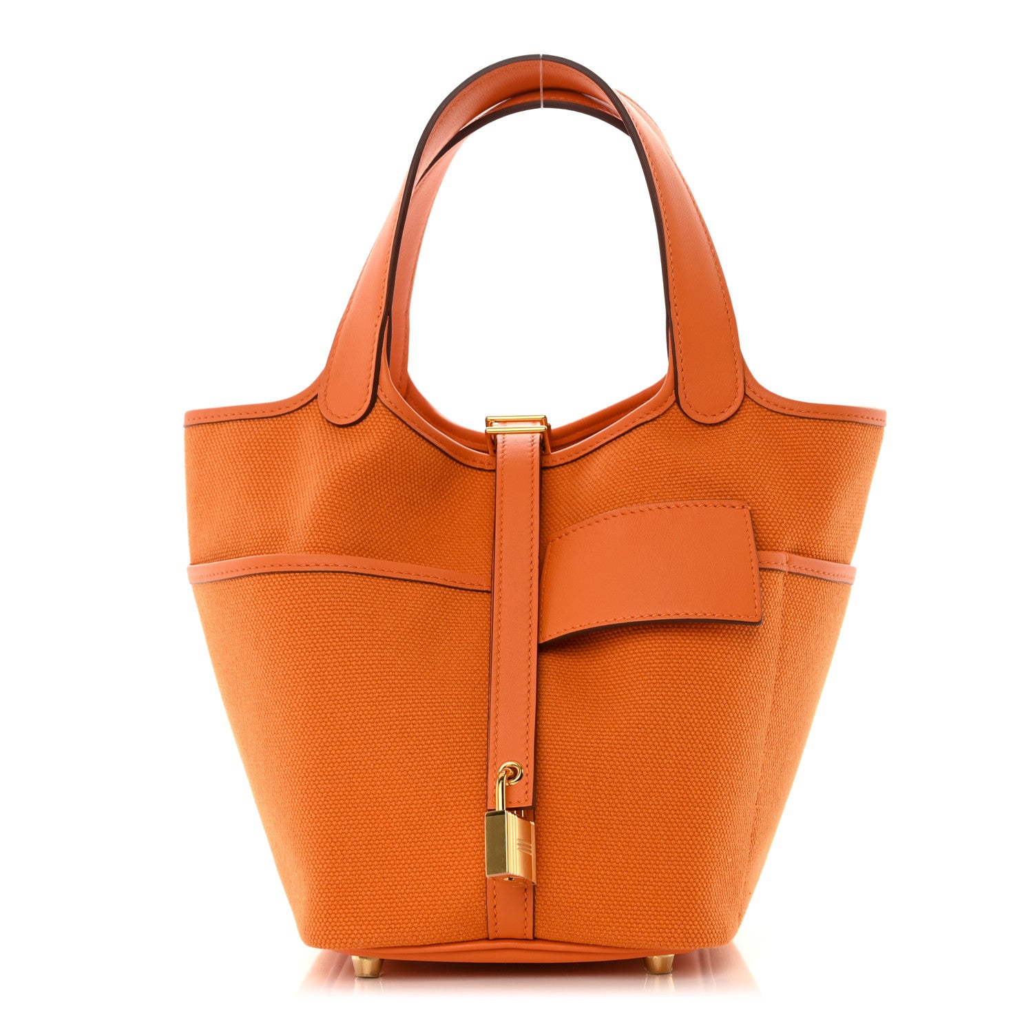 Hermes Toile Goeland Swift Cargo Picotin Lock 18 Orange 1 of 13