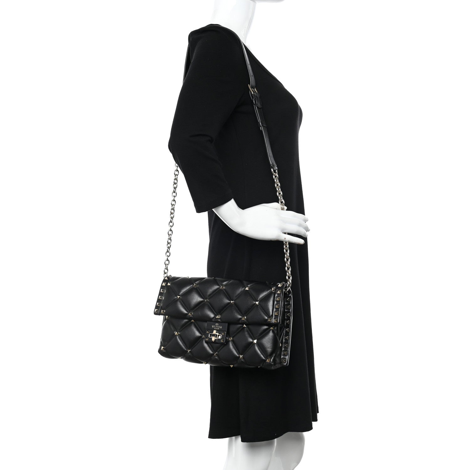 Valentino Garavani Nappa Candystud Crossbody Black 2 of 11