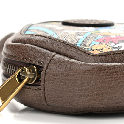 Gucci X DISNEY GG Supreme Monogram Donald Duck Interlocking G Coin Pouch Beige Multicolor New Acero 9 of 10