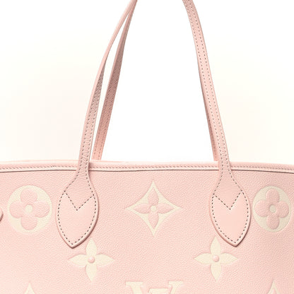 Louis Vuitton Empreinte Monogram Giant Neverfull MM Pink Quartz Beige 8 of 10