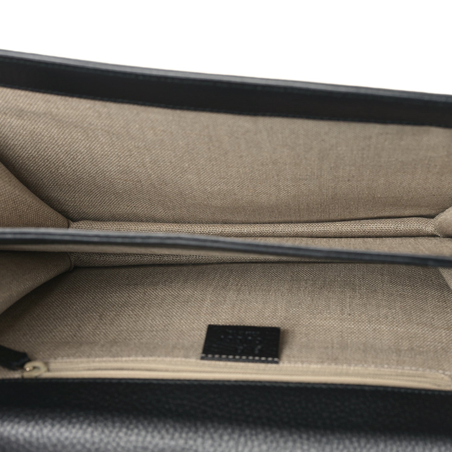 Gucci Dollar Calfskin Interlocking G Shoulder Bag Black 5 of 9