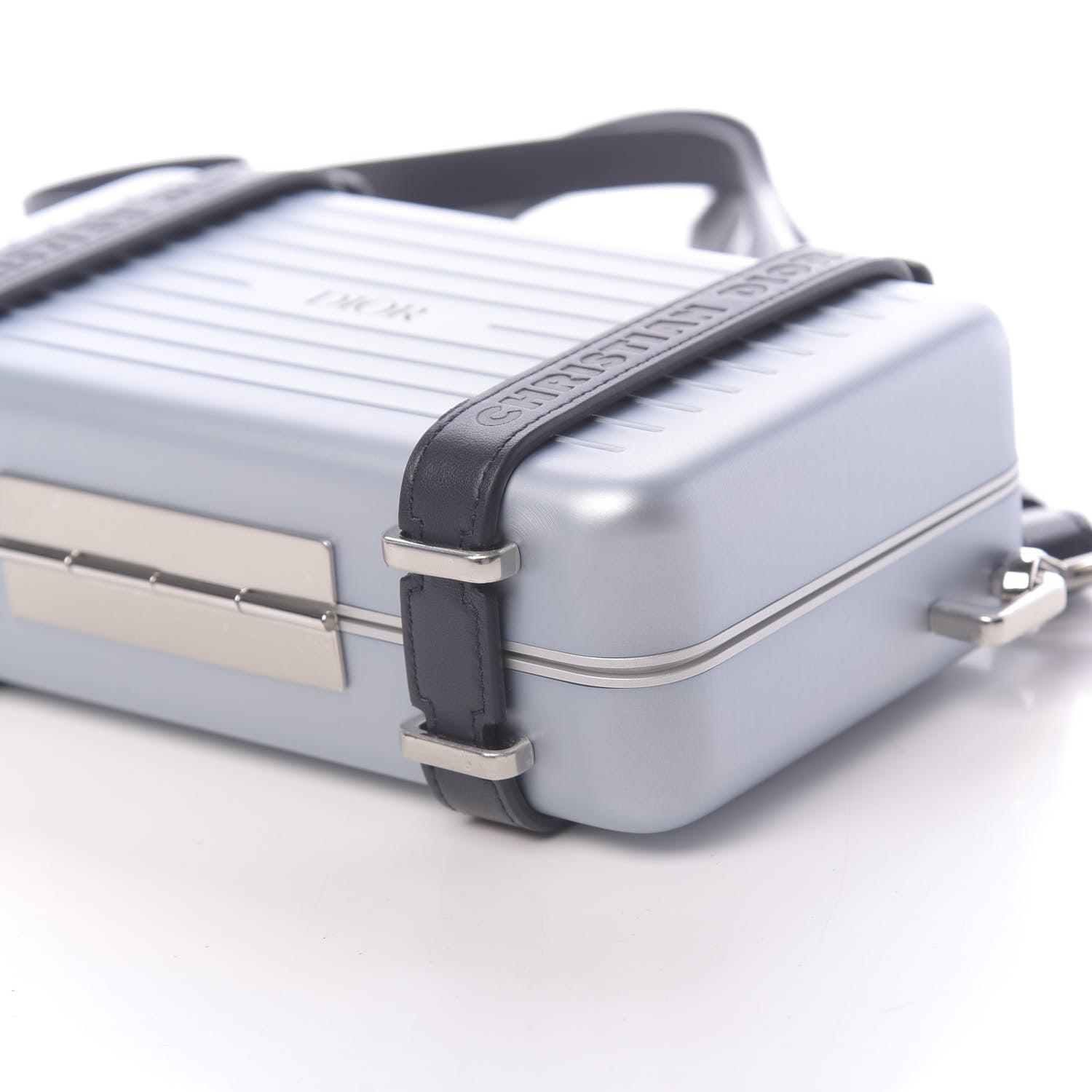Christian Dior X RIMOWA Aluminum Personal Clutch On Strap Bleu 10 of 11