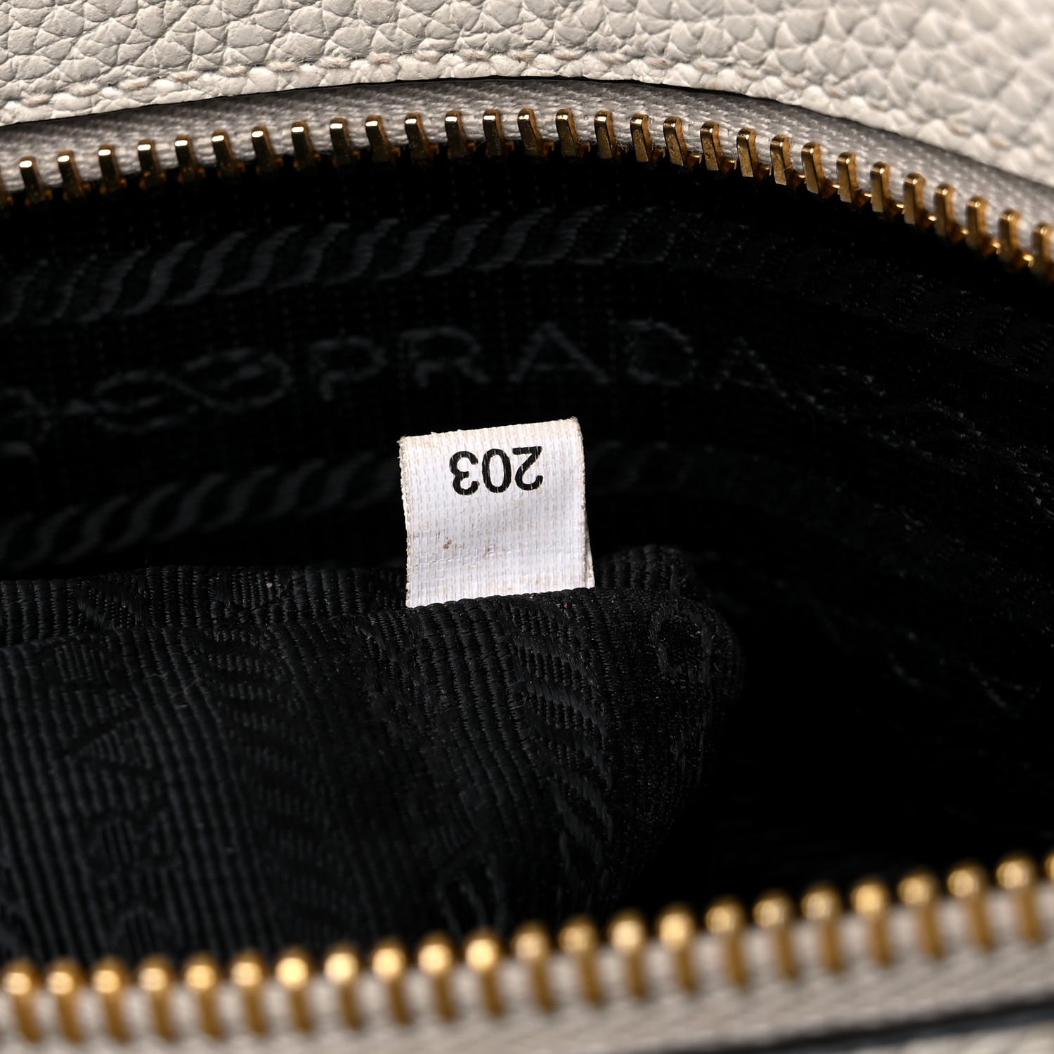 Prada Vitello Daino Shoulder Bag White 7 of 20