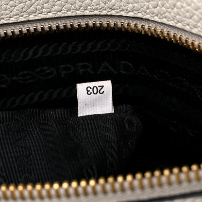 Prada Vitello Daino Shoulder Bag White 7 of 20