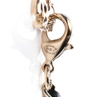 Chanel Metal Lambskin Crystal Sergeant Chanel Choker Necklace Black Gold 3 of 3