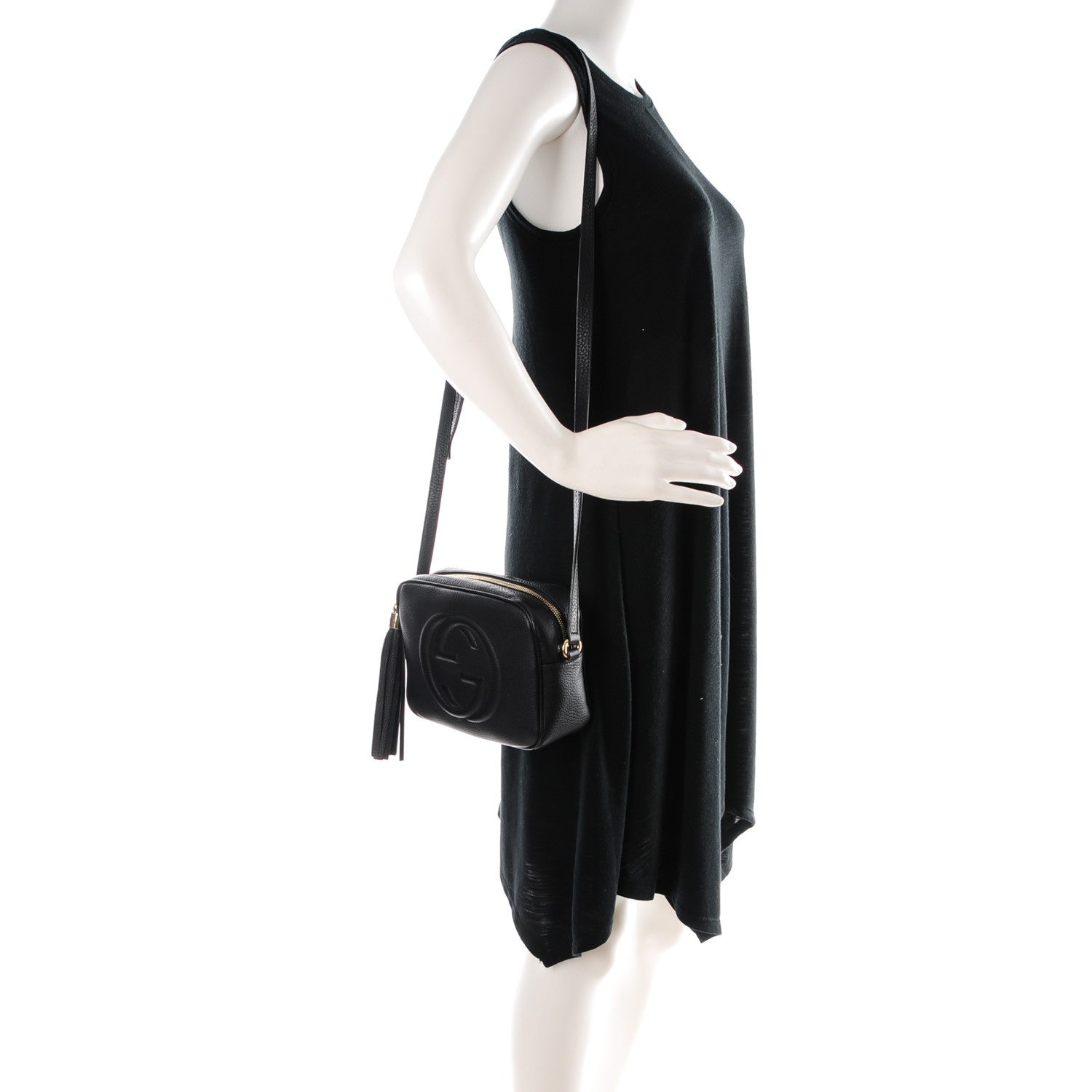Gucci Pebbled Calfskin Small Soho Disco Bag Black 2 of 7