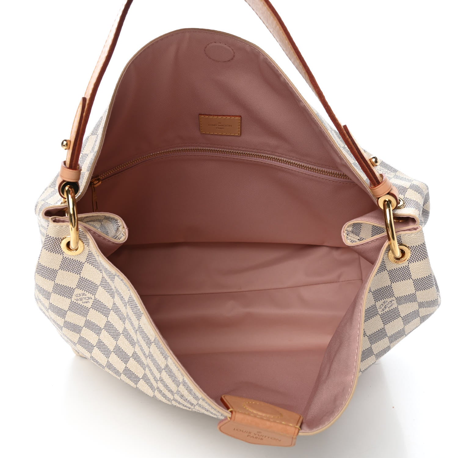 Louis Vuitton Damier Azur Graceful MM Rose Ballerine 4 of 12