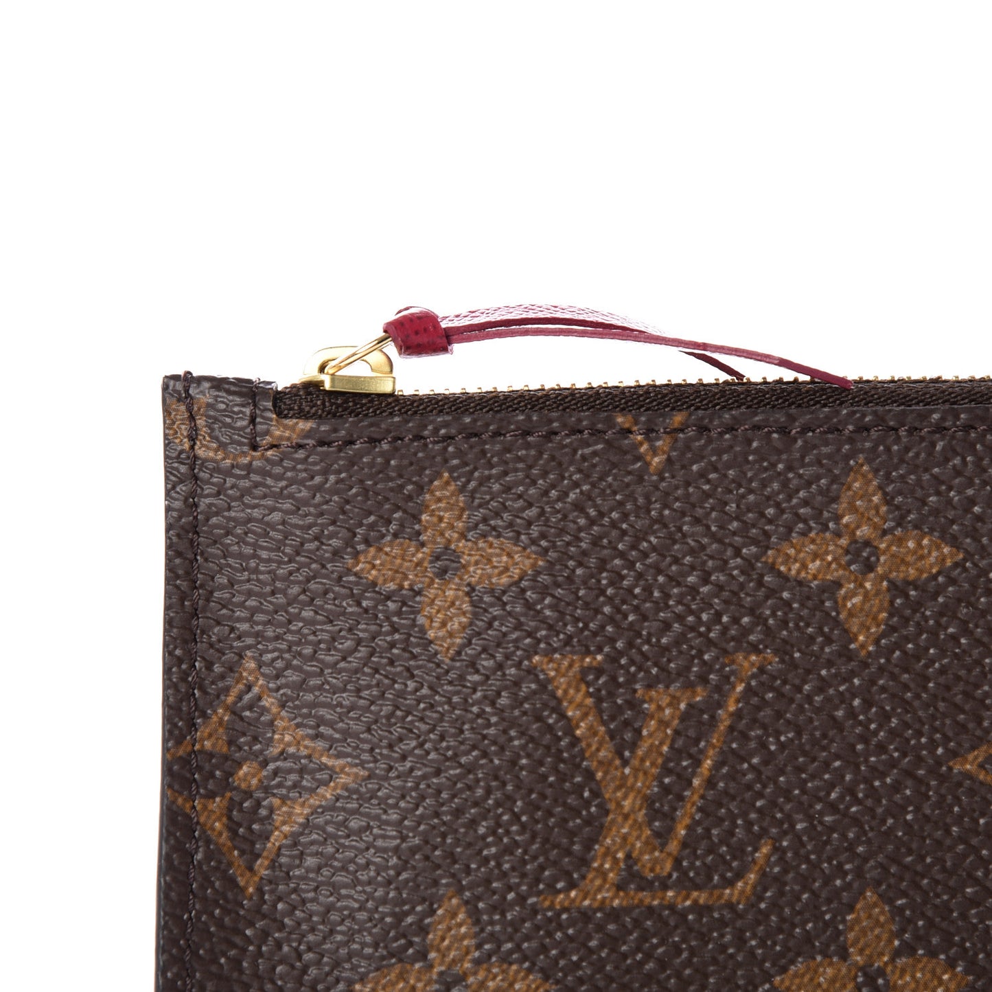 Monogram Josephine Wallet Zippered Insert Fuchsia
