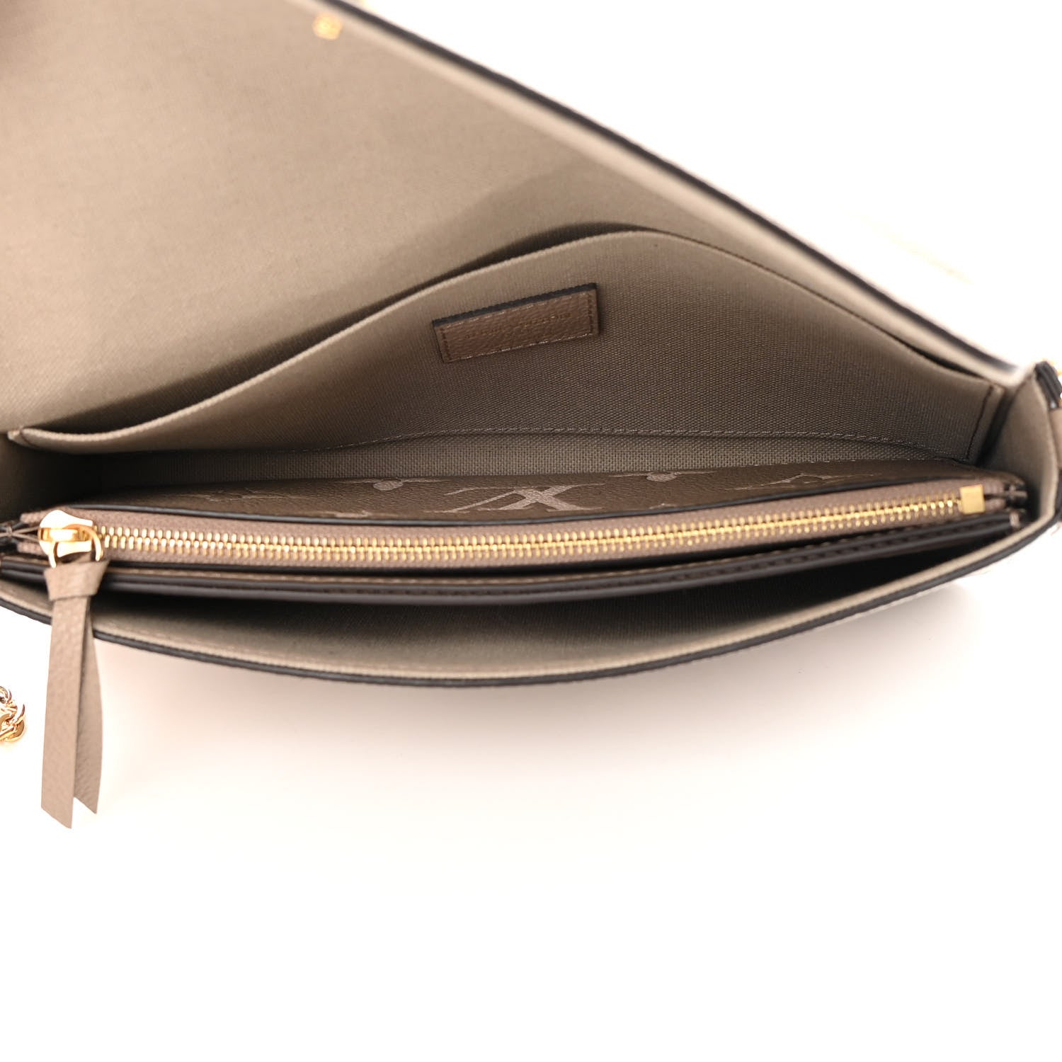 Louis Vuitton Empreinte Monogram Giant Felicie Pochette Tourterelle Creme 6 of 15