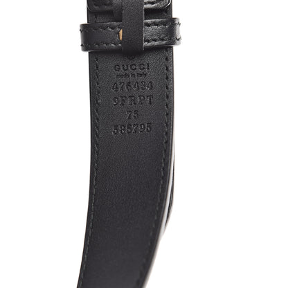 Gucci Calfskin Matelasse Animal Studs GG Marmont Belt Bag 75 Black 8 of 10