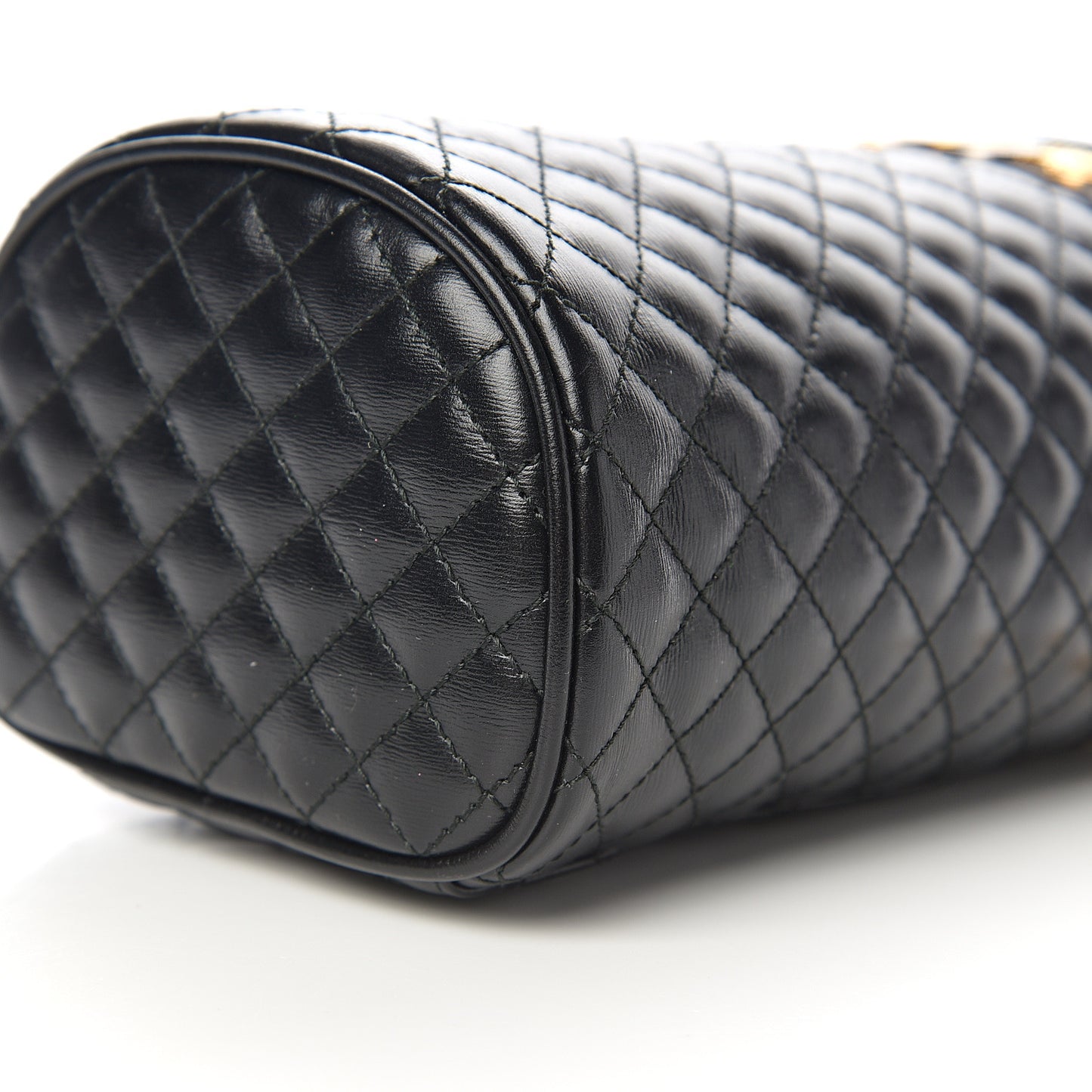 Calfskin Trapuntata Zumi Belt Bag Black