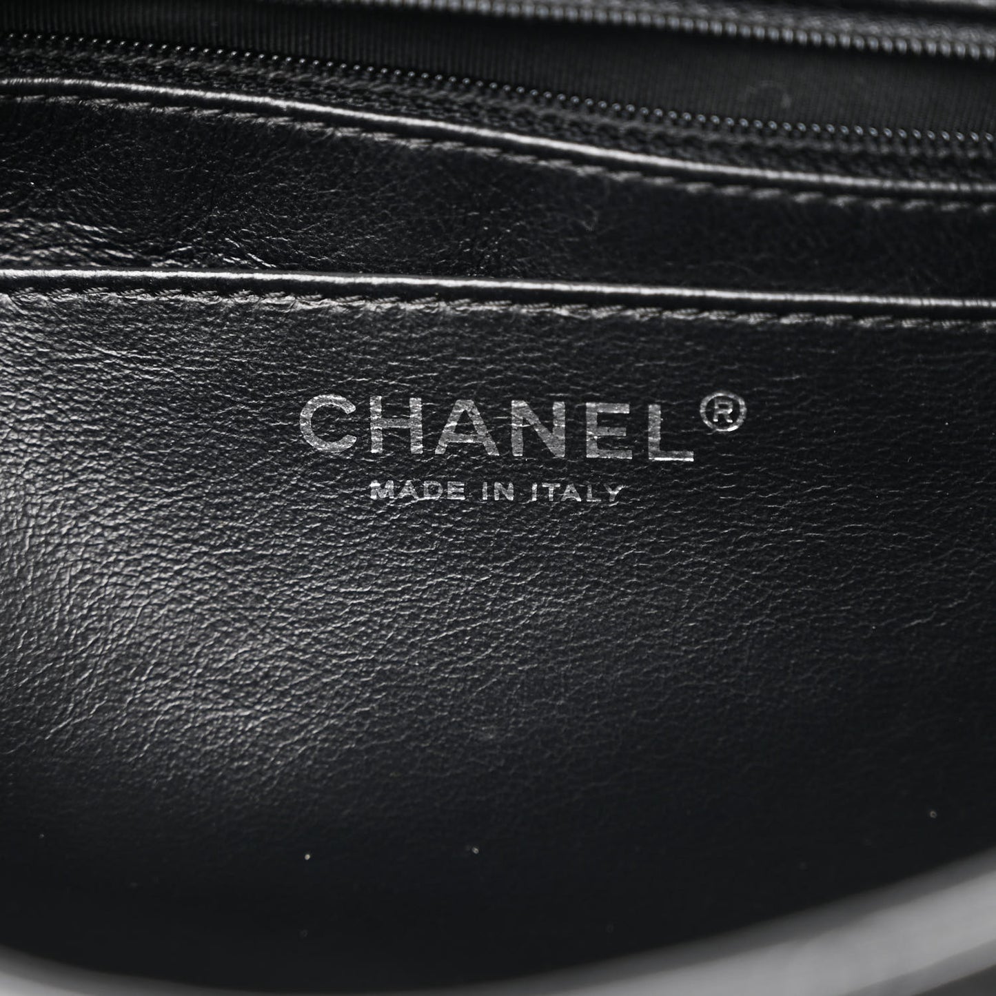 Patent Quilted Jumbo Single Flap Black