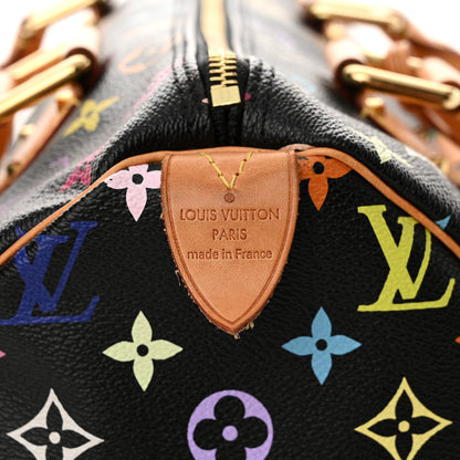 Louis Vuitton Monogram Multicolor Speedy 30 Black 6 of 12