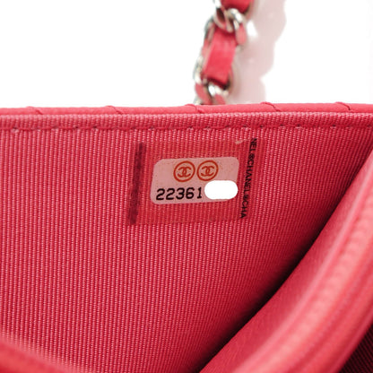 Chanel Caviar Chevron Wallet On Chain WOC Pink 8 of 8