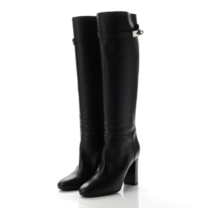 Hermes Heritage Calfskin Story Boots 38 Black 3 of 11