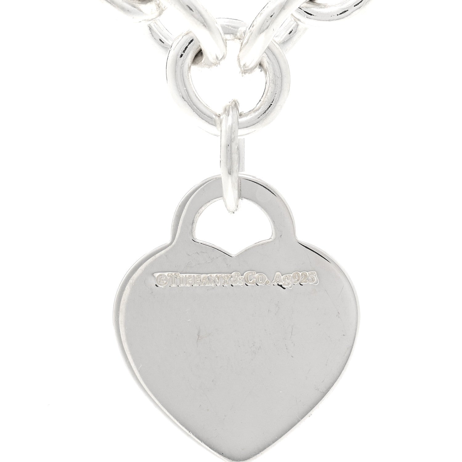 Tiffany Sterling Silver Return to Tiffany Heart Tag Pendant Necklace 4 of 4