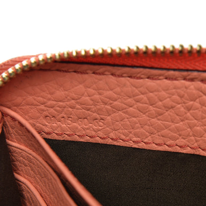 Chloe Grained Calfskin Marcie Long Zip Around Wallet Coral Pop 6 of 7