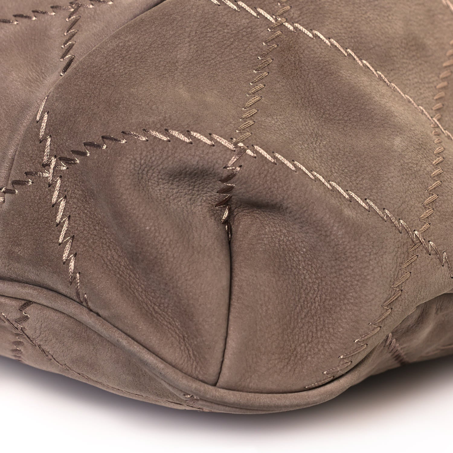 Chanel Suede Calfskin Ultimate Stitch Hobo Light Grey 10 of 13