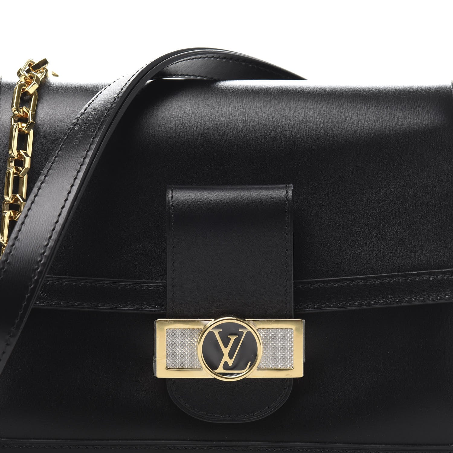 Louis Vuitton Smooth Calfskin Dauphine MM Black 11 of 11