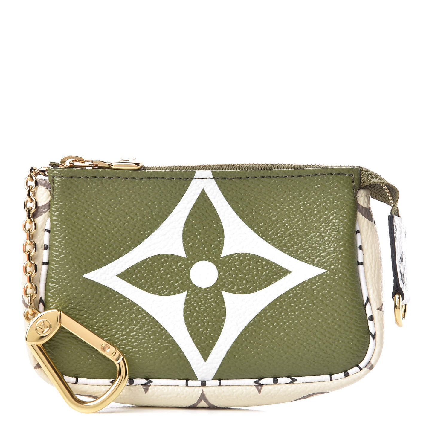 Monogram Giant Micro Pochette Accessories Kaki White