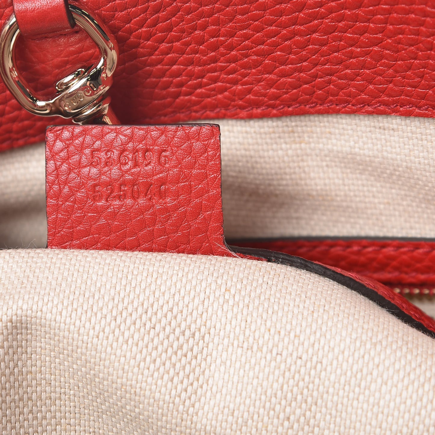 Cellarius Calfskin Medium Soho Chain Shoulder Bag Vibrant Red