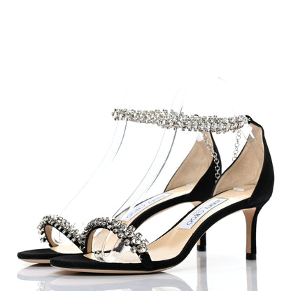 Jimmy Choo Crystal Suede Pumps 36.5 Black 3 of 7