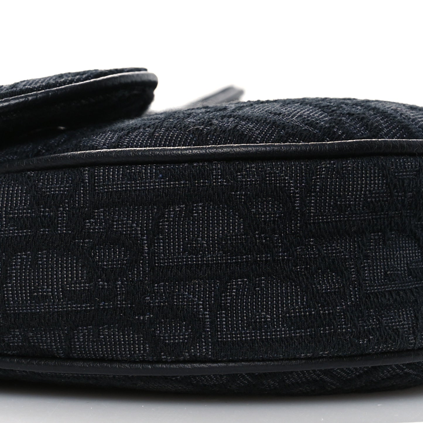 Oblique Mens Saddle Bag Black Blue